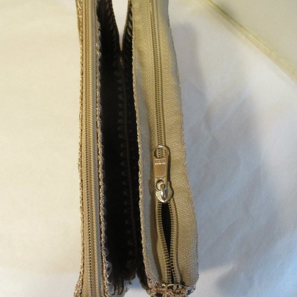 Lot of 2 Handmade Brown Ladies or Mens Pouches Make-up Cases Wallet - Picture 8 of 9